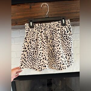 Tyche High Waist Leopard Print Shorts